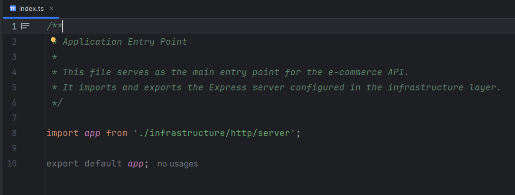 Folder architecture with renamed interfaces